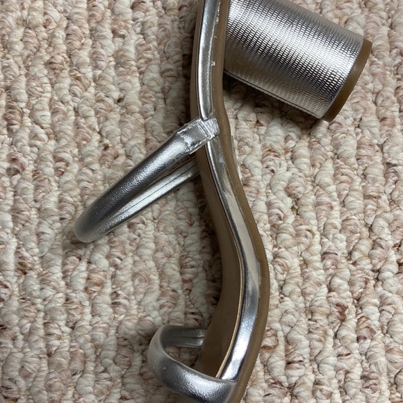 Shoes - A new day silver round heel size 9.5 never worn smoke free home $10 obo